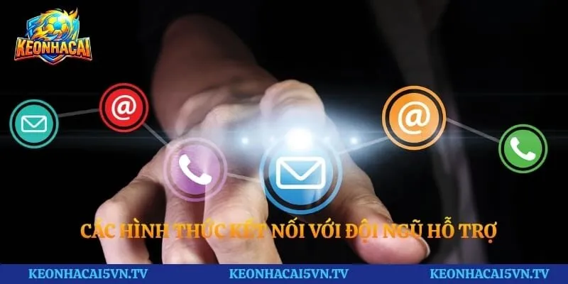 Các hình thức kết nối với đội ngũ hỗ trợ 